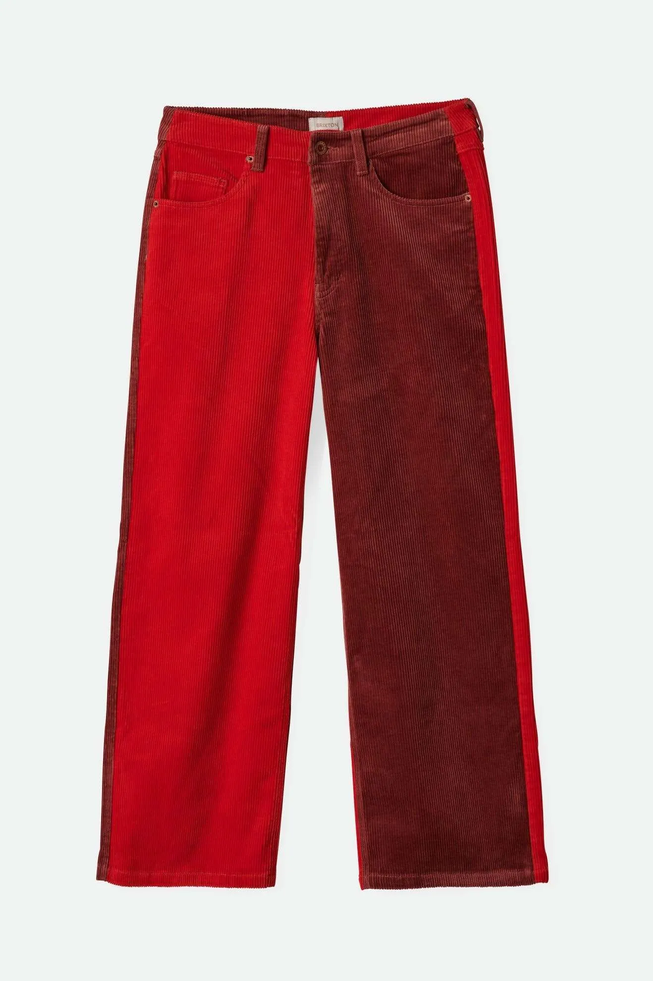 Margo Cropped 5-Pocket Pant - Cowhide/Mars Red Cord