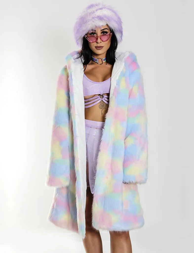 MELTED ICECREAM FAUX FUR JACKET ✰ MADE 4 U ✰