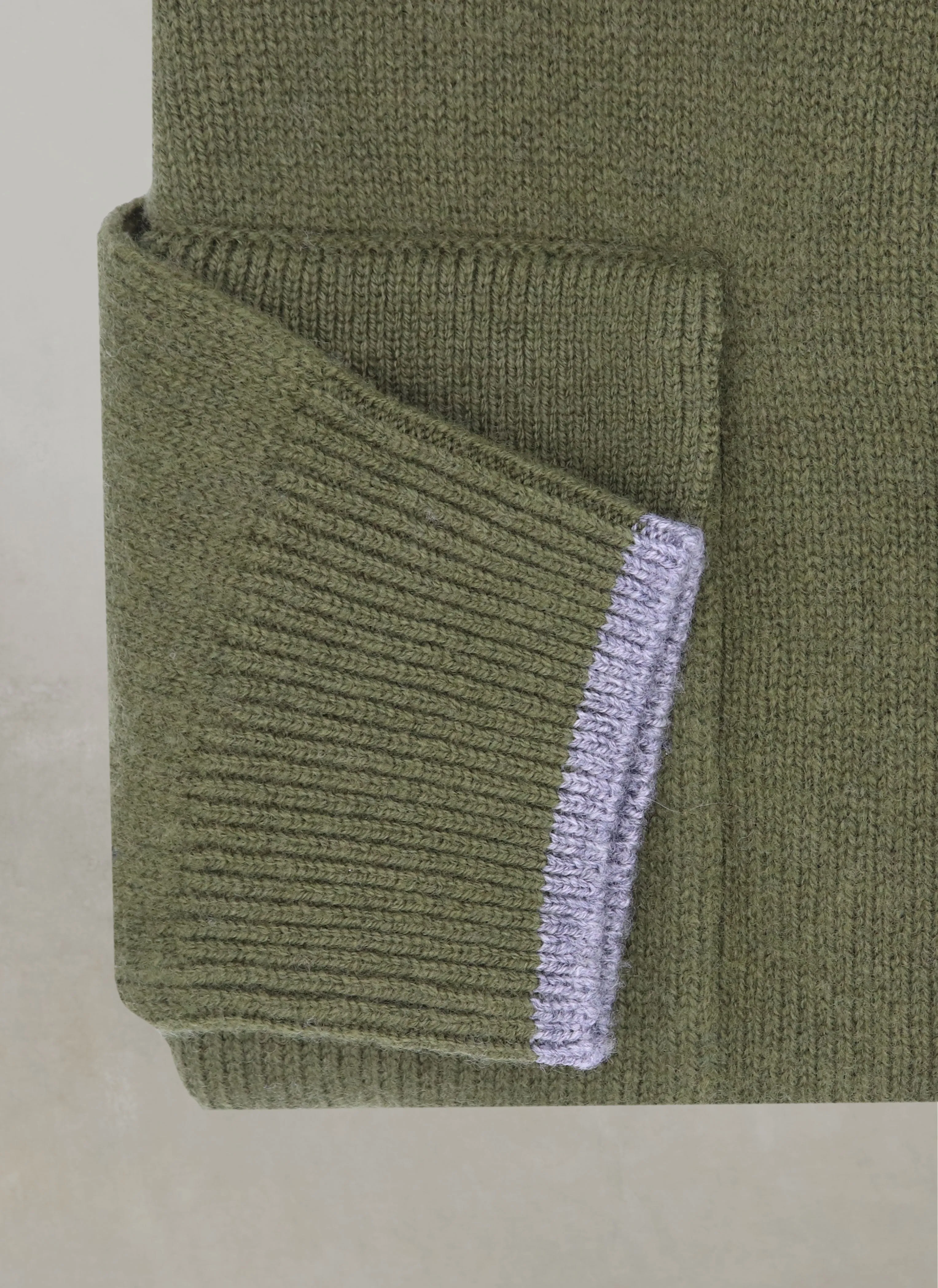 Men's Brescia Barn Coat Sweater in Olive