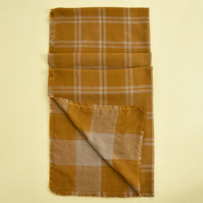 Men's Causal British Style Plaid Scarf