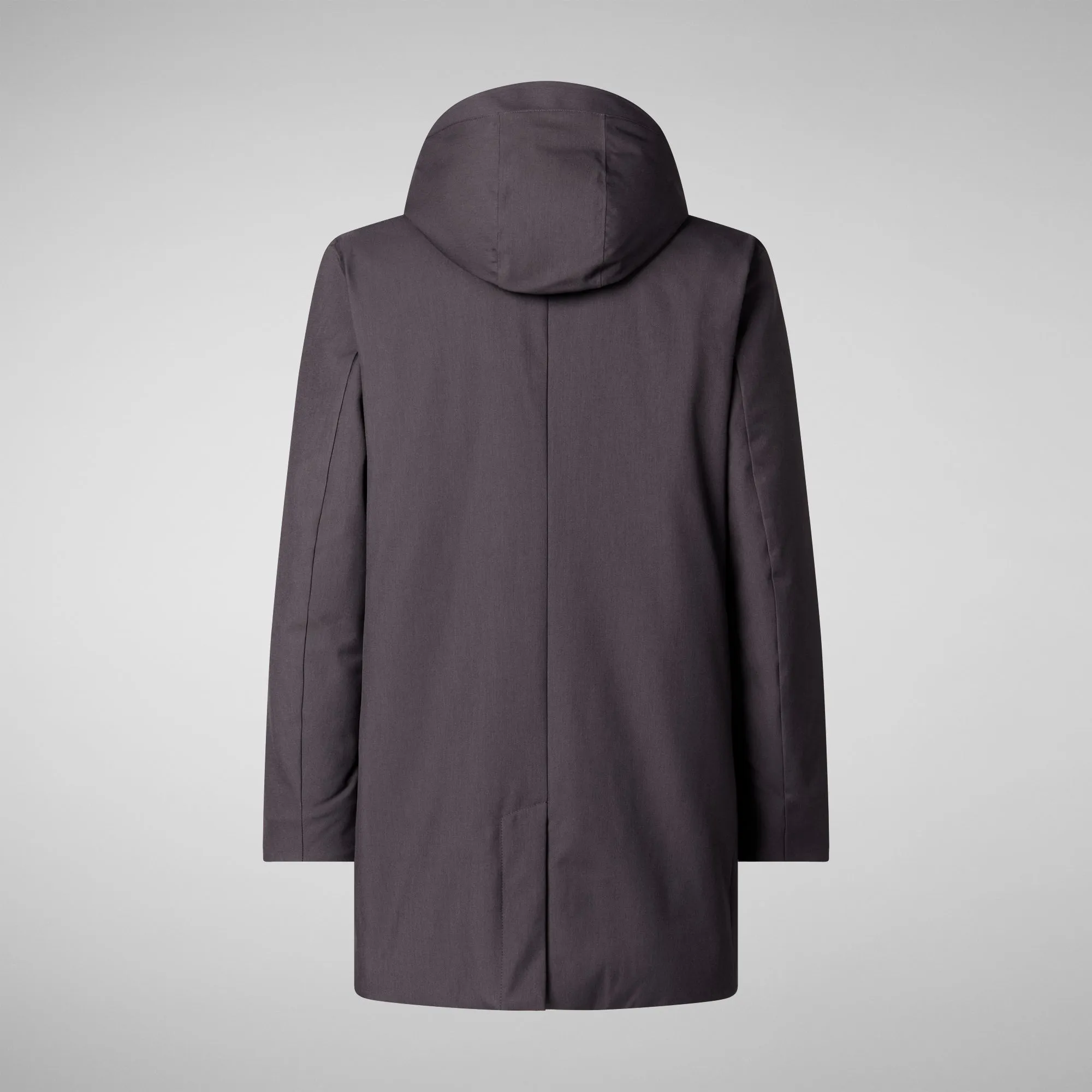 Men's coat Sam in charcoal grey melange