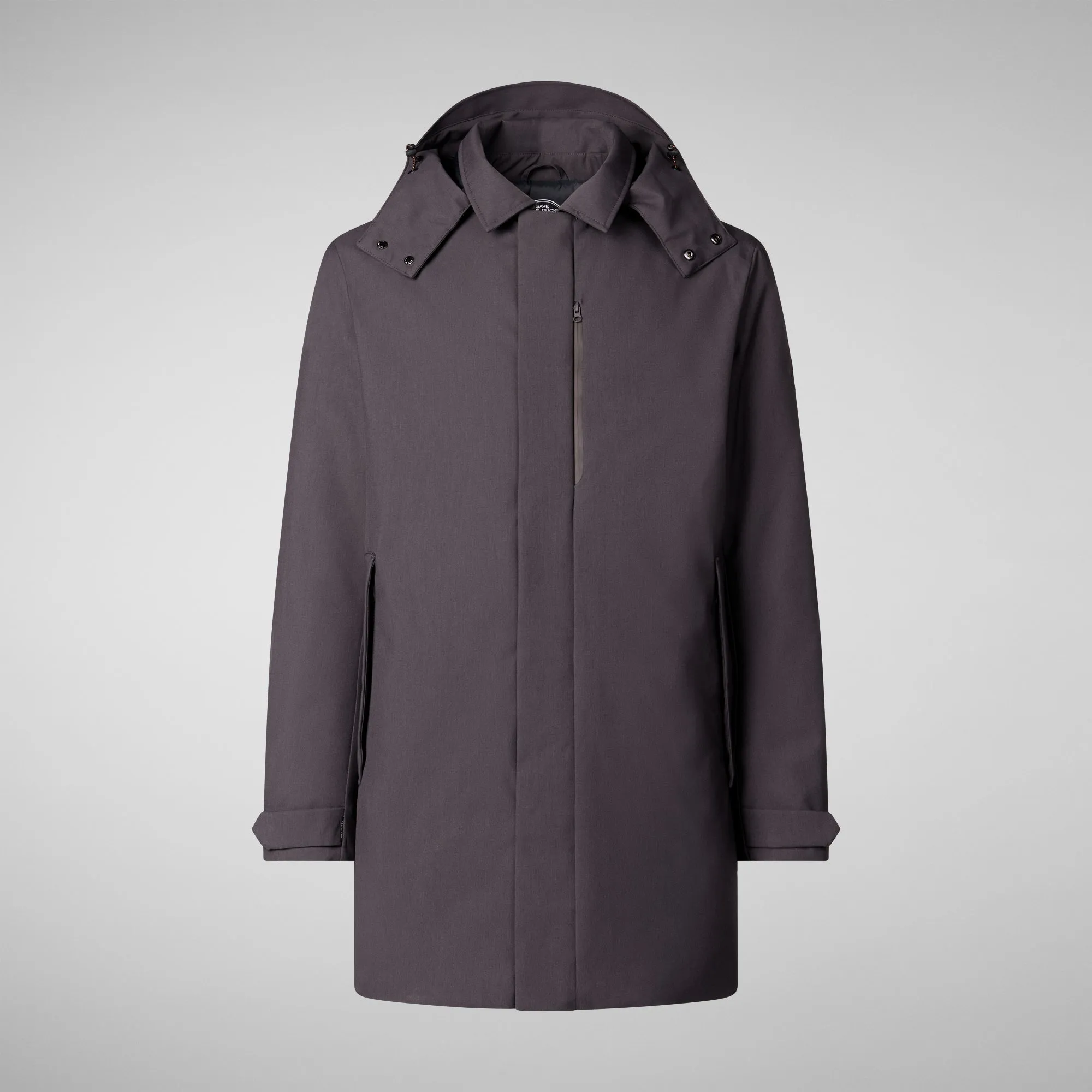 Men's coat Sam in charcoal grey melange