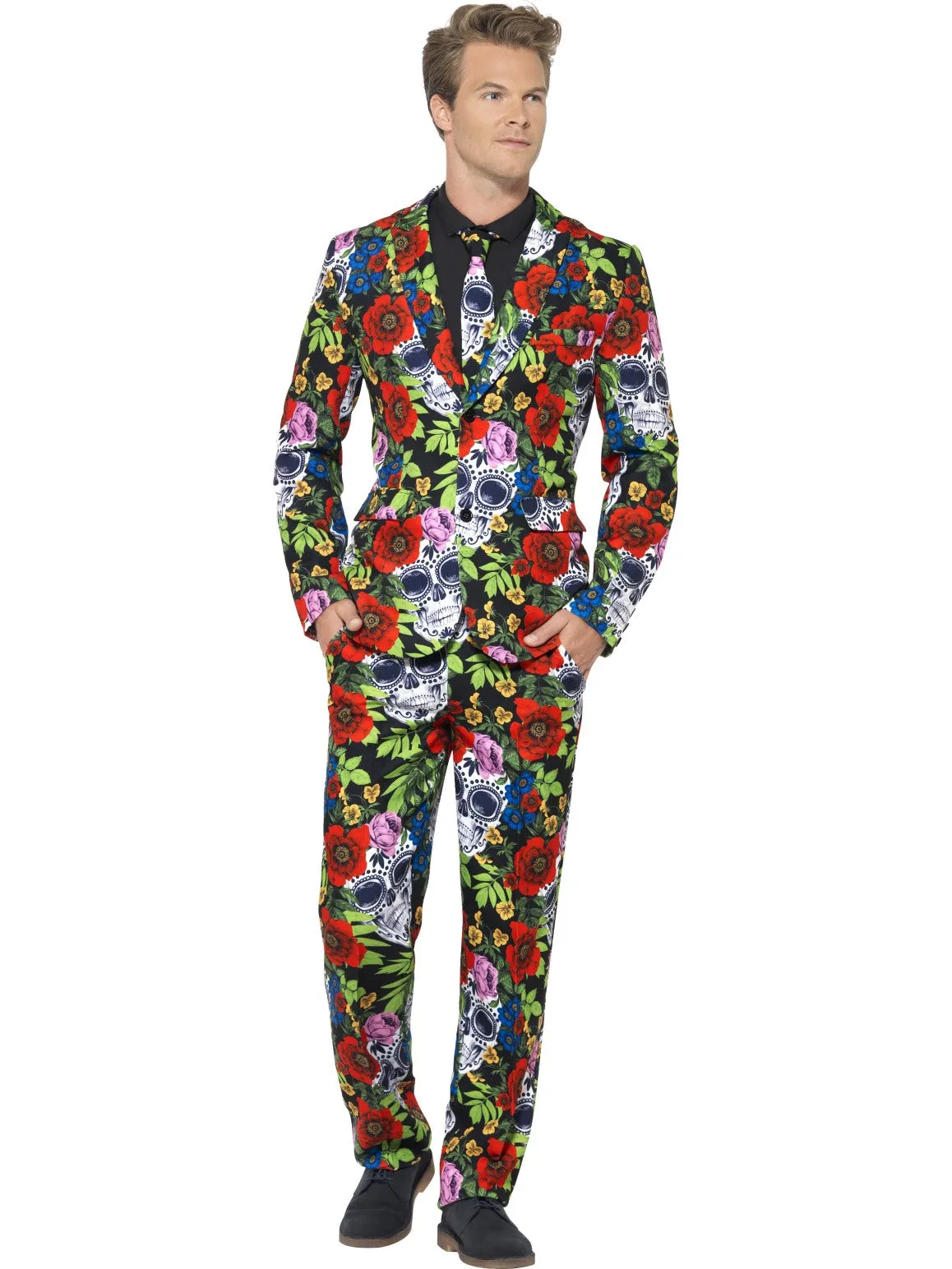 Mens Costume - Day of the Dead Suit