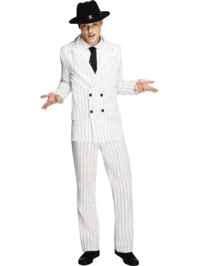 Mens Costume - Gangster White