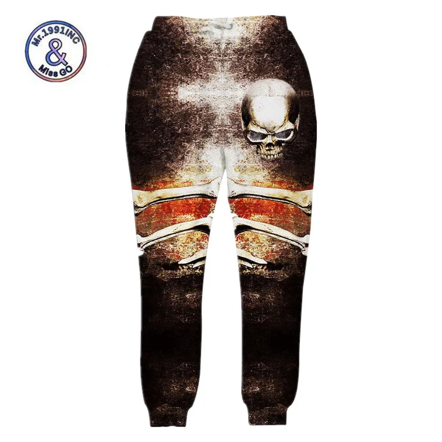 Men's Skull Print Pants