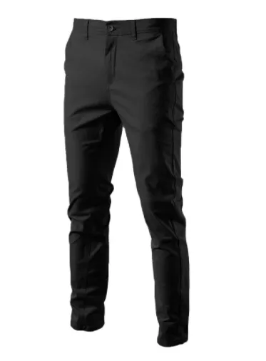 Men's Solid Colour Slim Fit Trousers