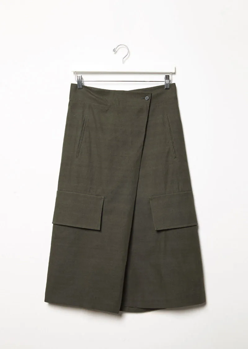 Midi Pocket Wrap Trouser