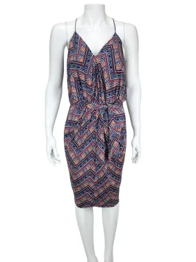 Misa Los Angeles, Women's Chevron Printed Dress, Navy/Multi, Size S