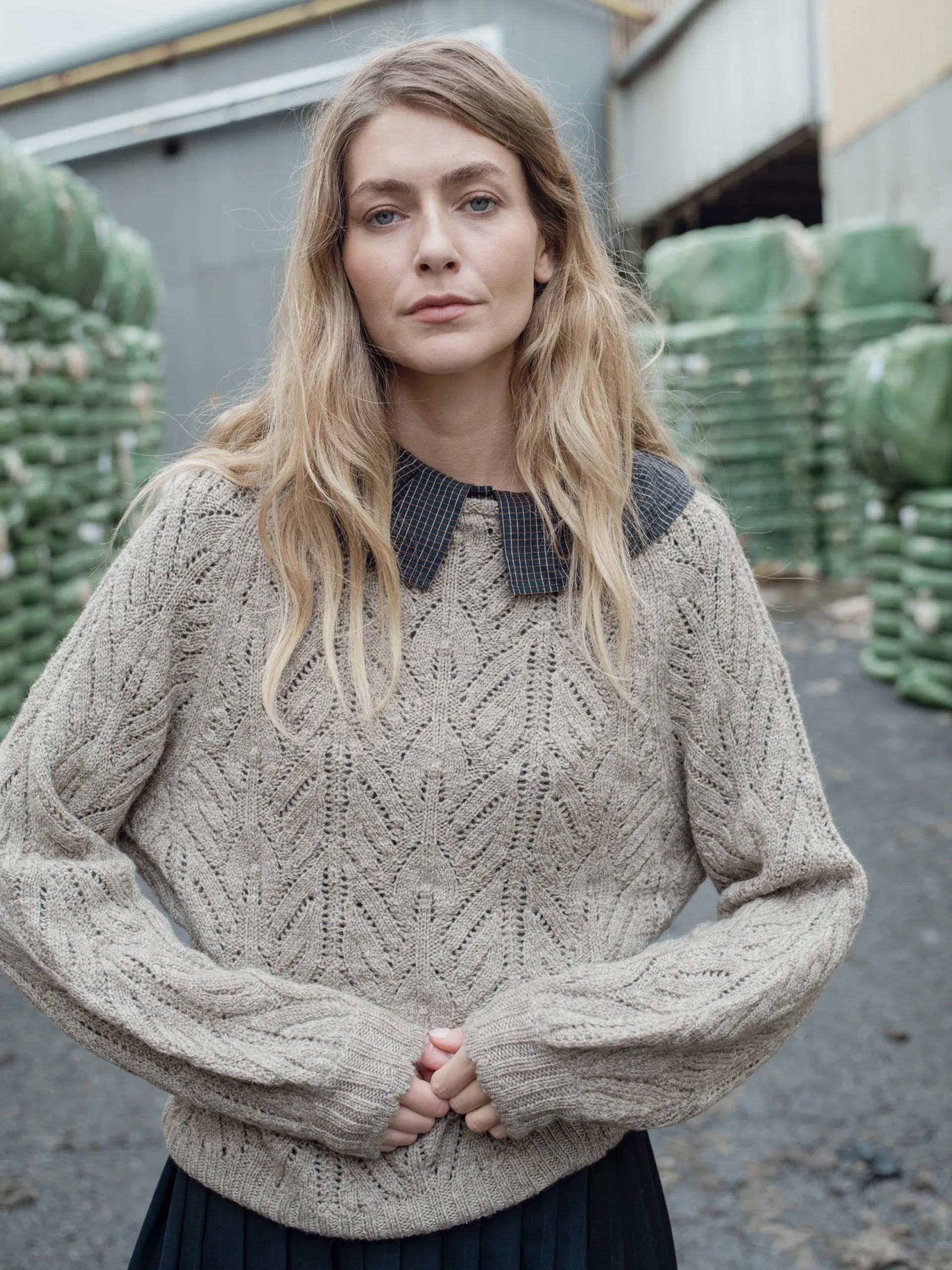 Mist wool Wyre jumper