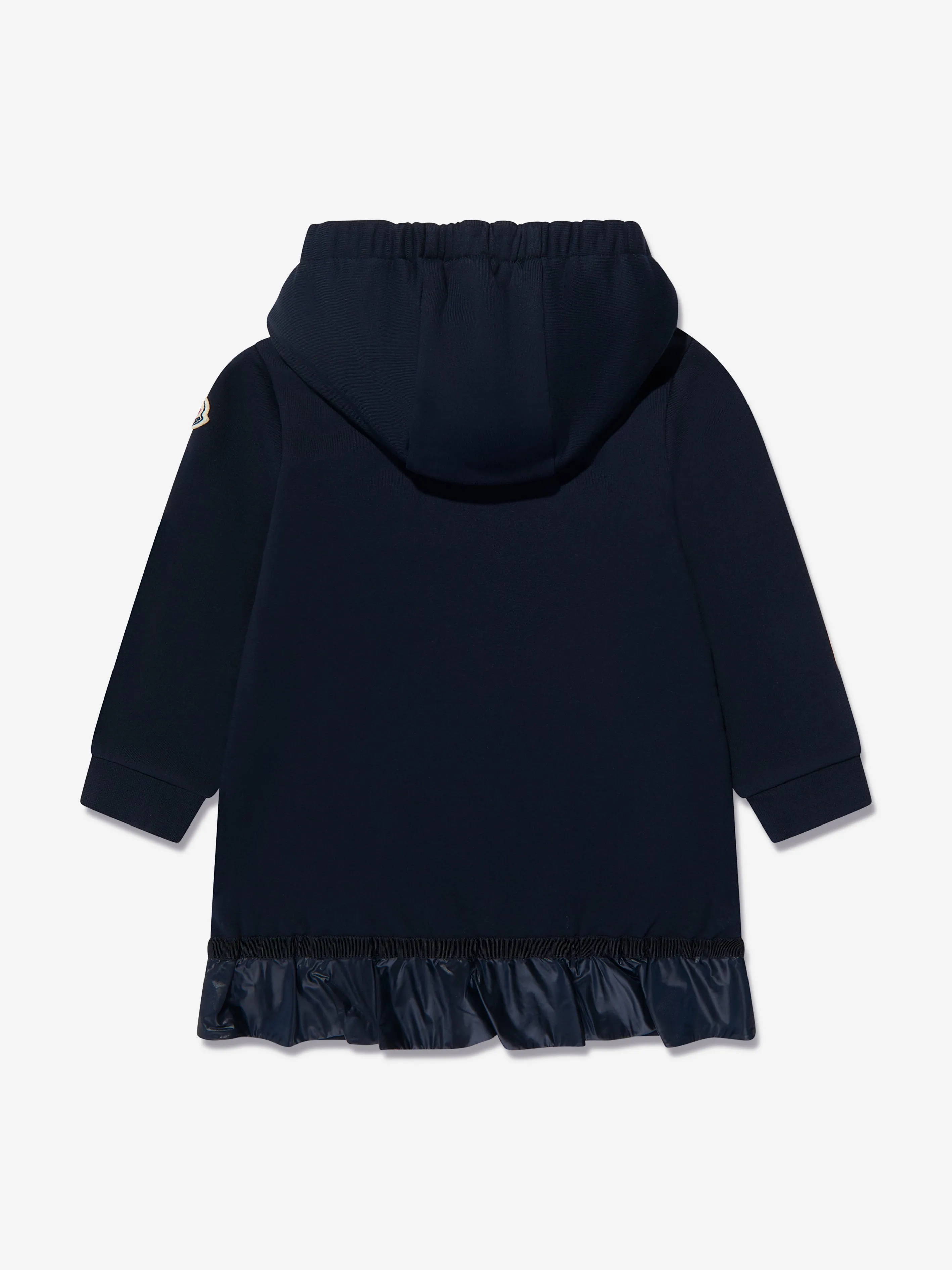 Moncler Enfant Girls Hooded Sweater Dress in Navy