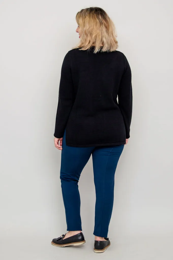 Muni Sweater, Black, Cotton