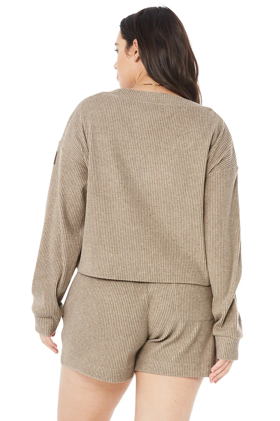 Muse V-Neck Pullover - Gravel Heather