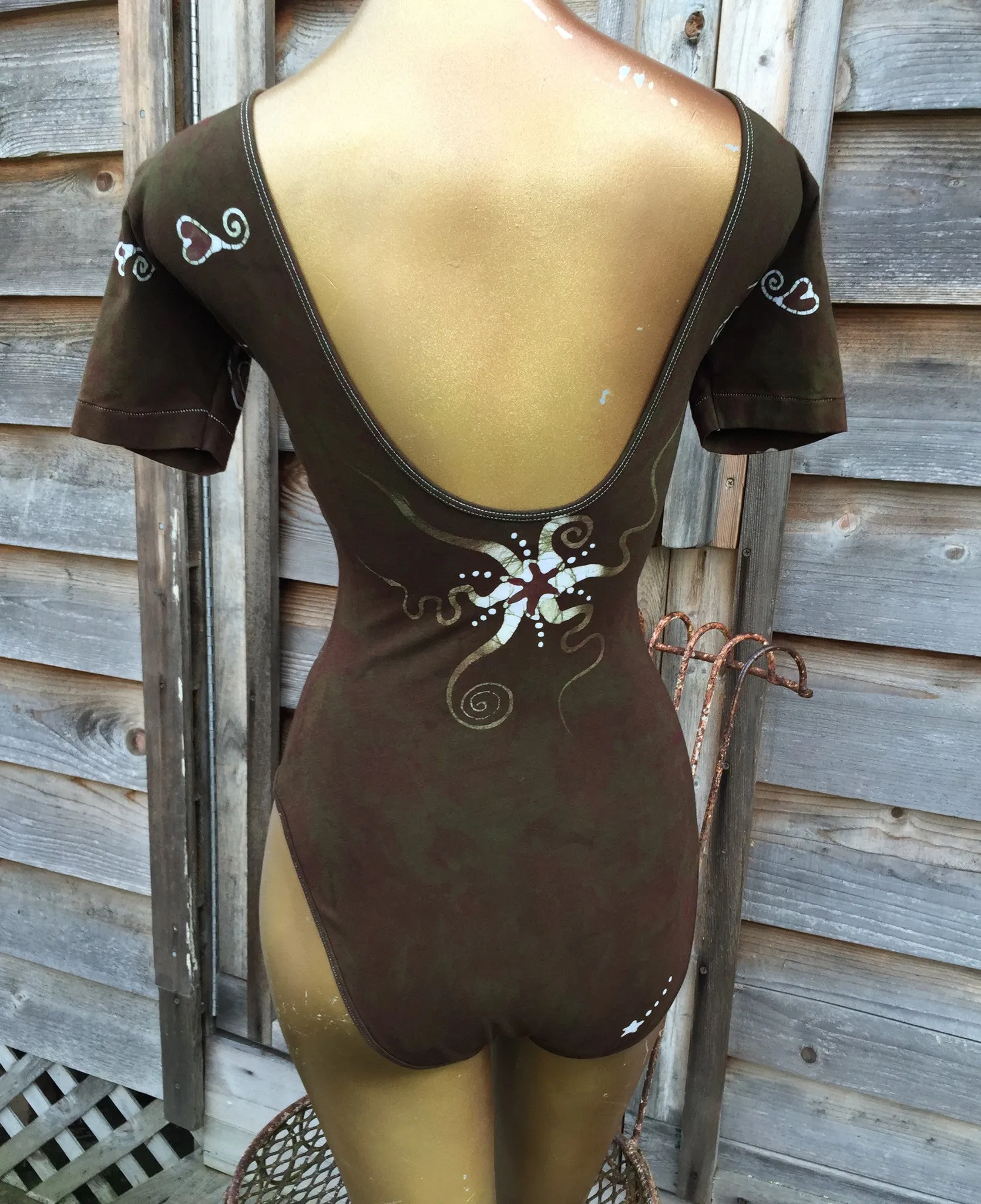 Mushroom Collector Batik Dance Leotard