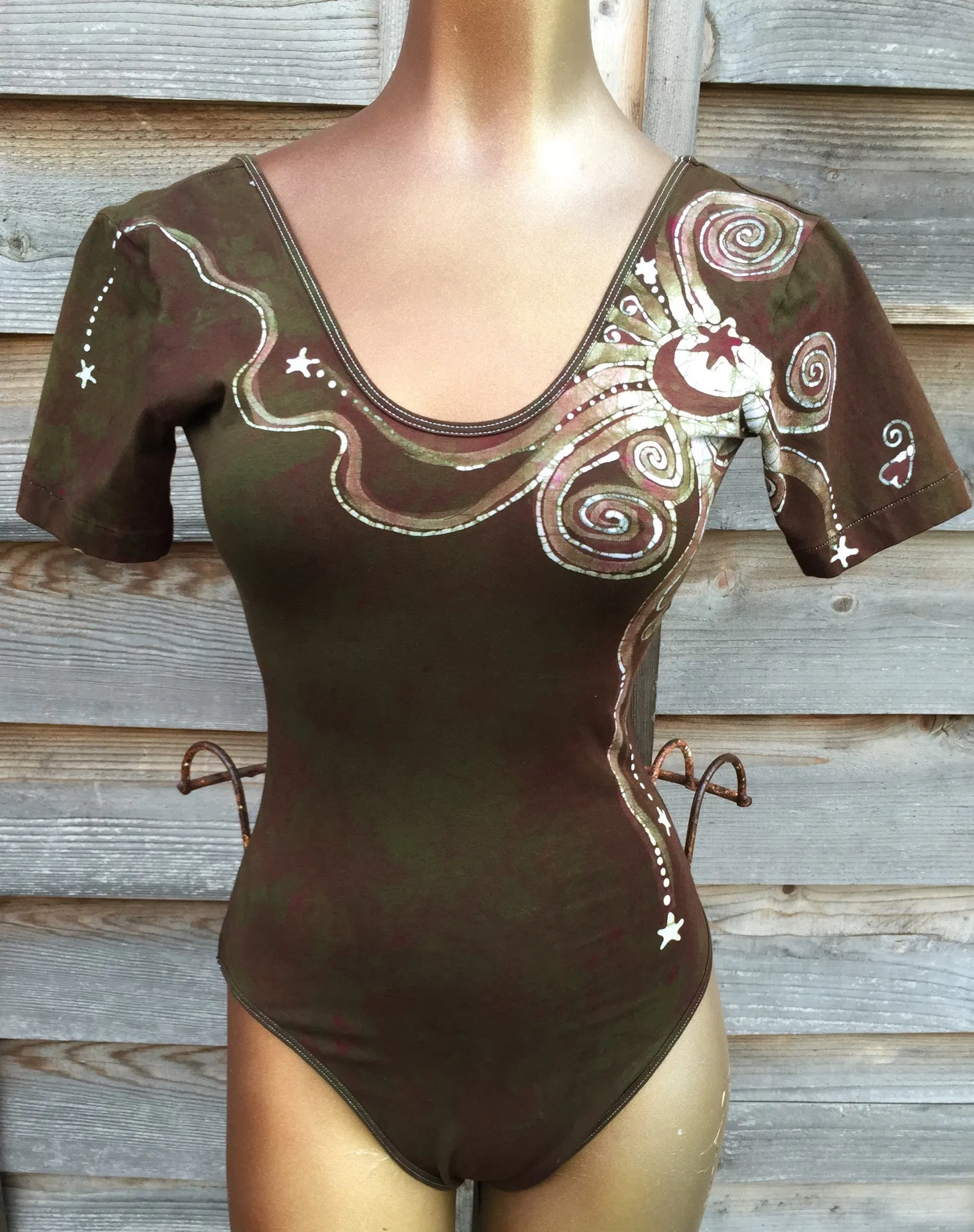 Mushroom Collector Batik Dance Leotard