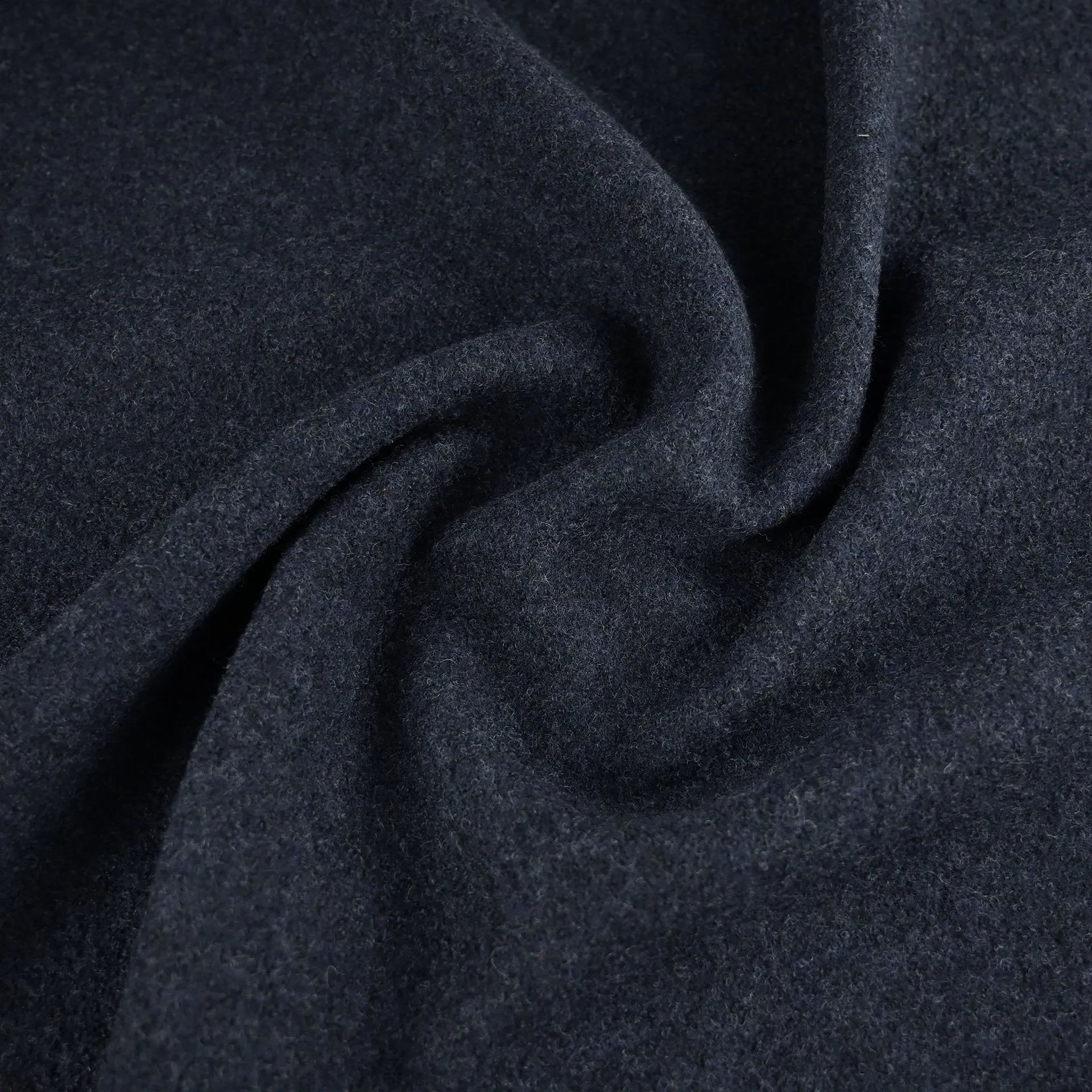 Navy Bouclé Coating Fabric 2691