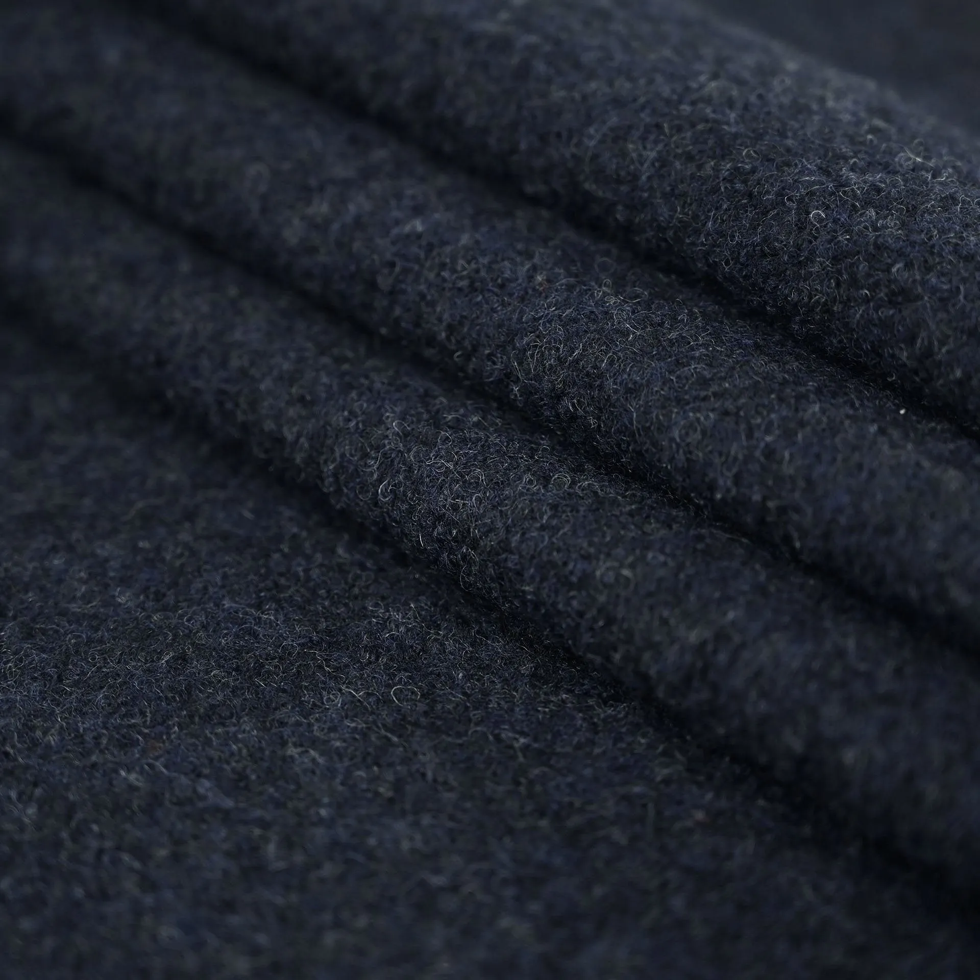 Navy Bouclé Coating Fabric 2691