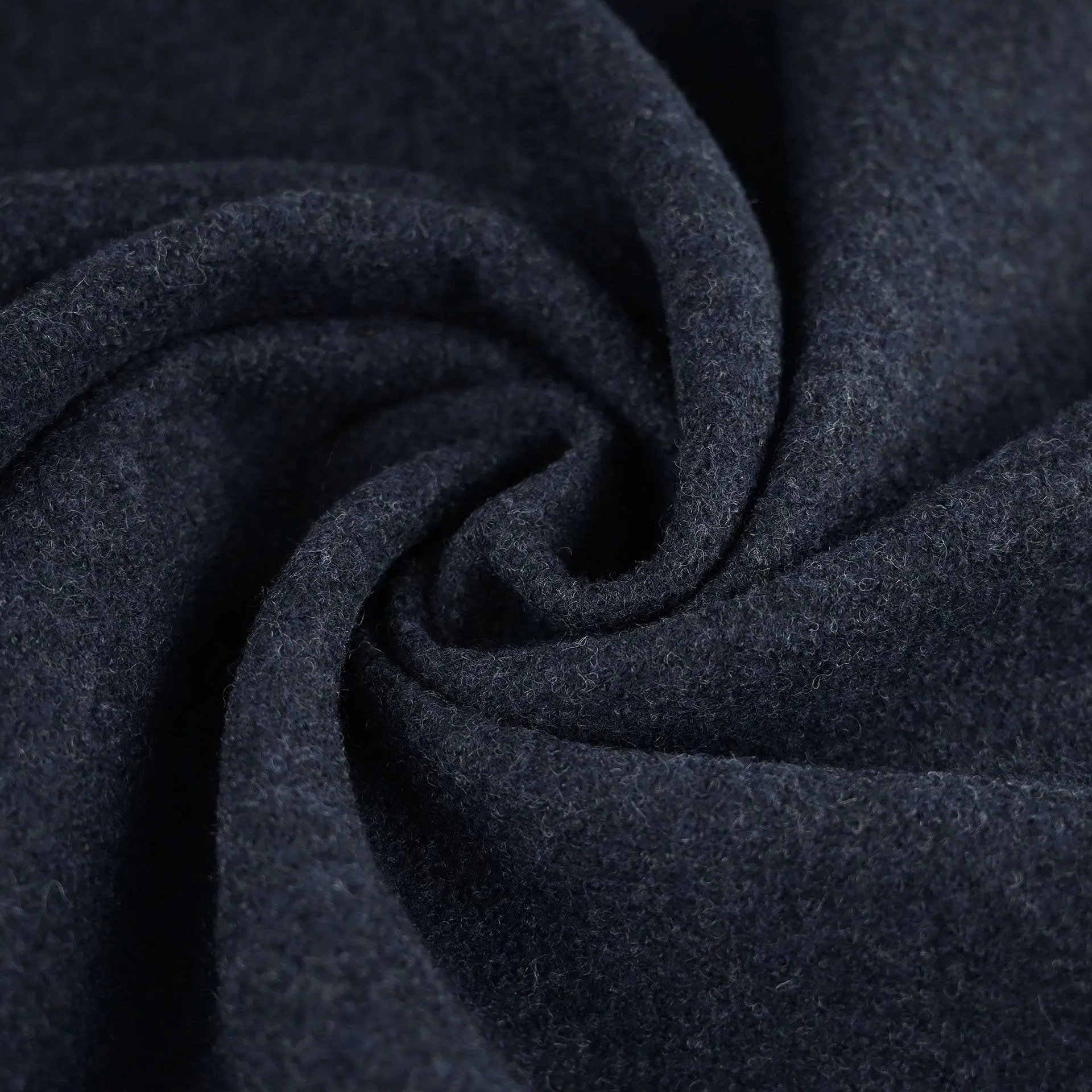 Navy Bouclé Coating Fabric 2691