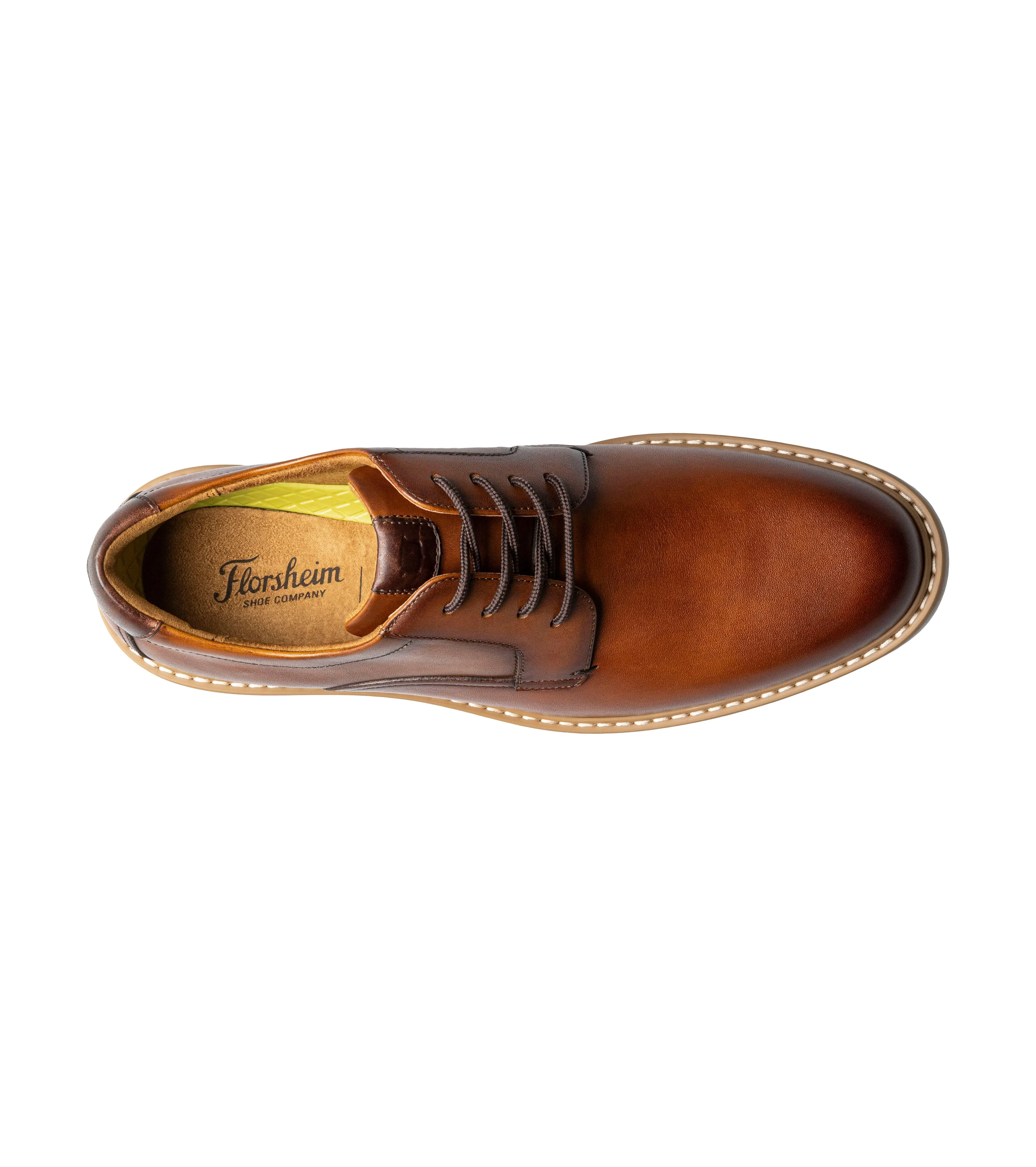 Norwalk | Plain Toe Oxford | Cognac