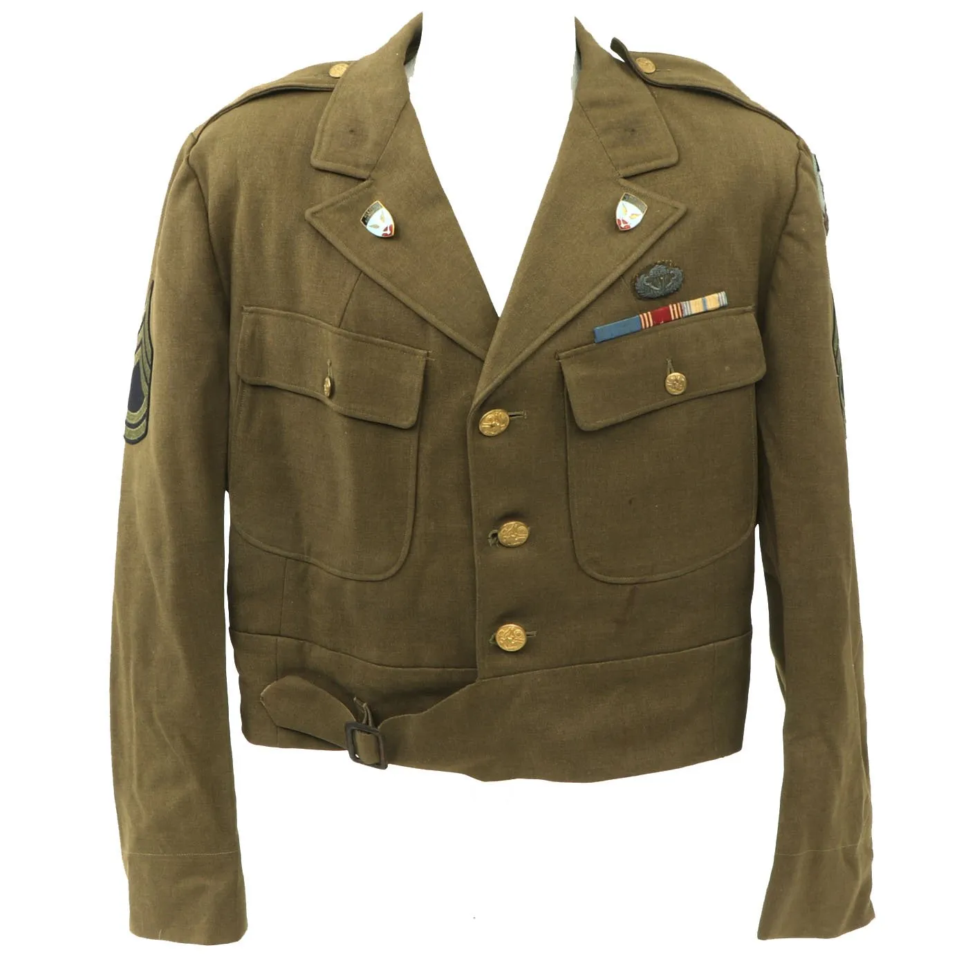 Original U.S. WWII OSS 1st Allied Airborne Ike Jacket from Book - Heroes in our Midst Volume 3