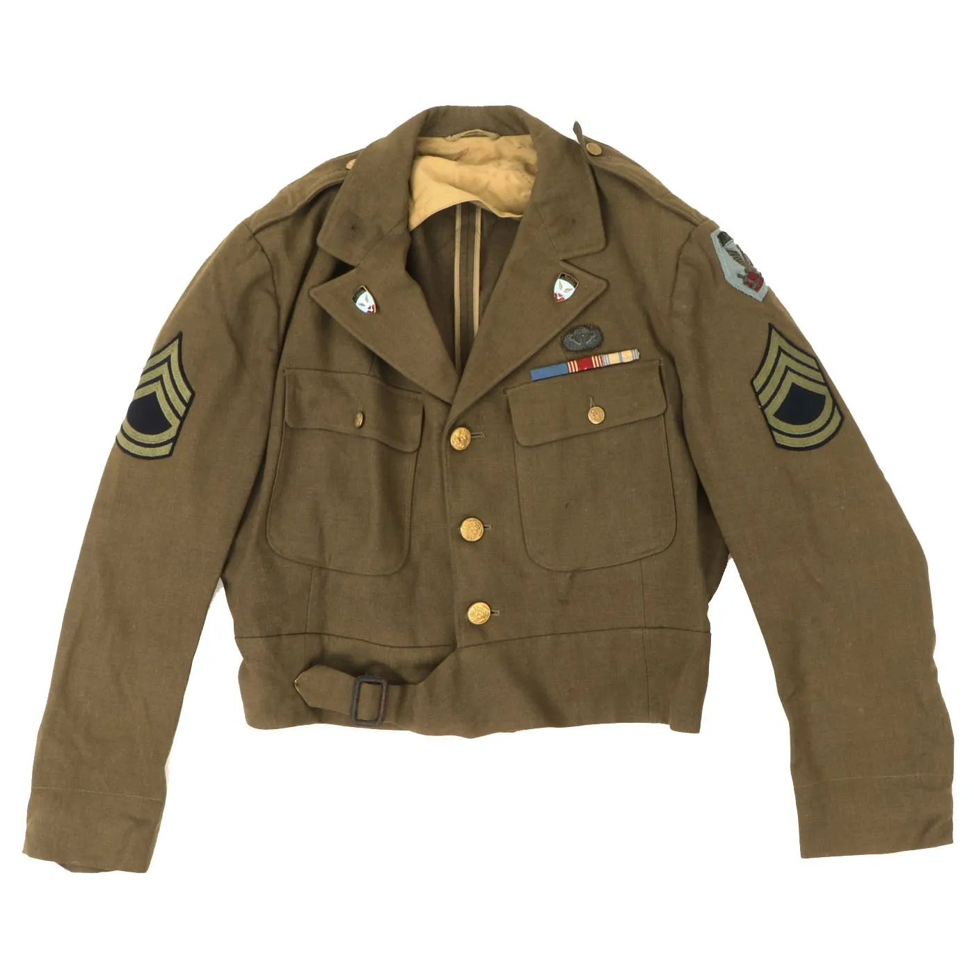 Original U.S. WWII OSS 1st Allied Airborne Ike Jacket from Book - Heroes in our Midst Volume 3