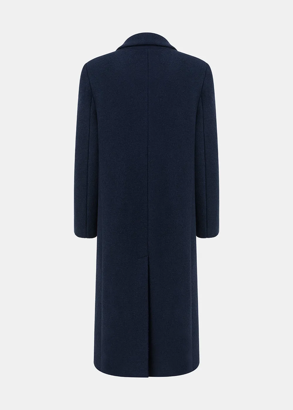 POEM WOOLEN COAT NAVY