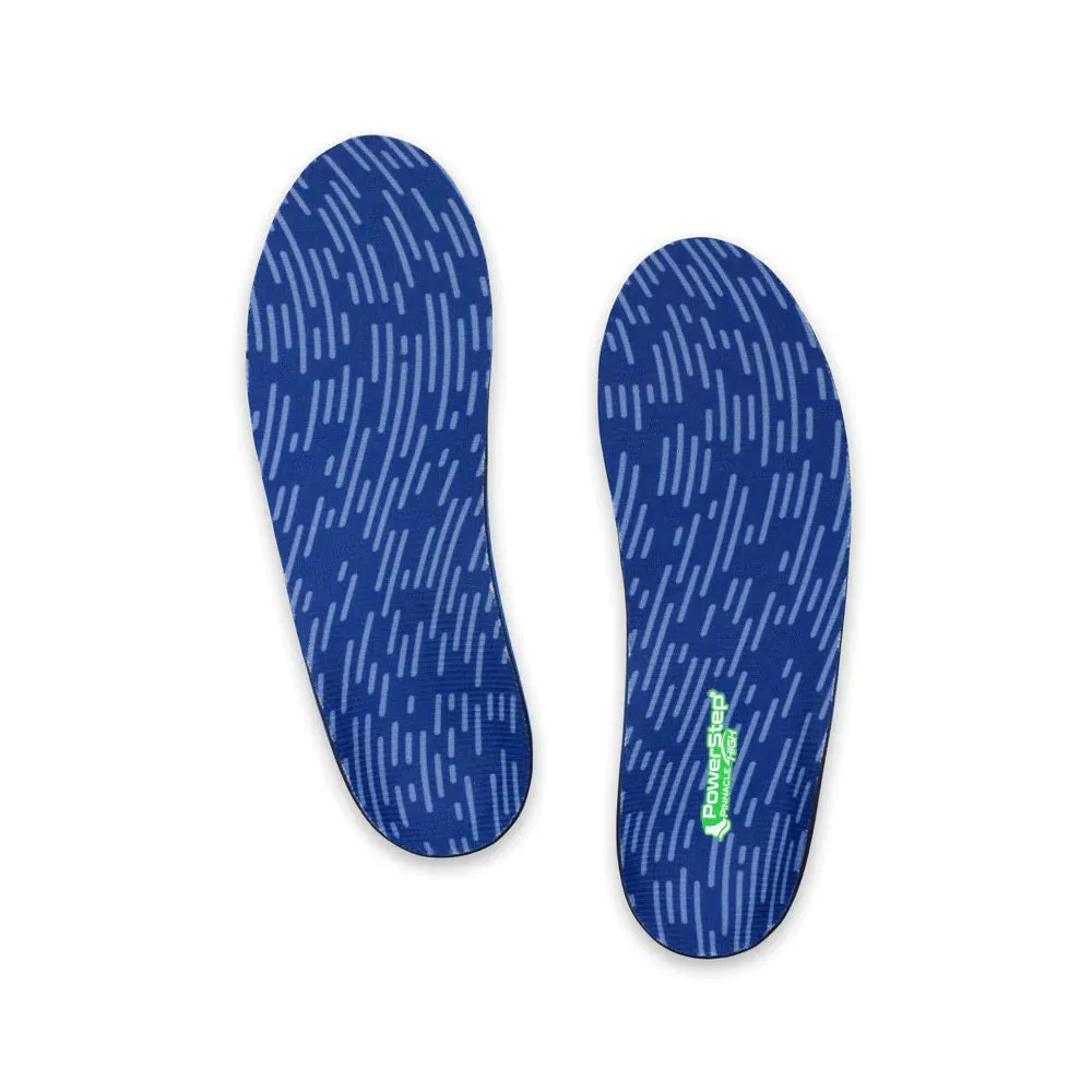 PowerStep Pinnacle High Insoles High Arch Pain Relief Orthotic, Supination Inserts