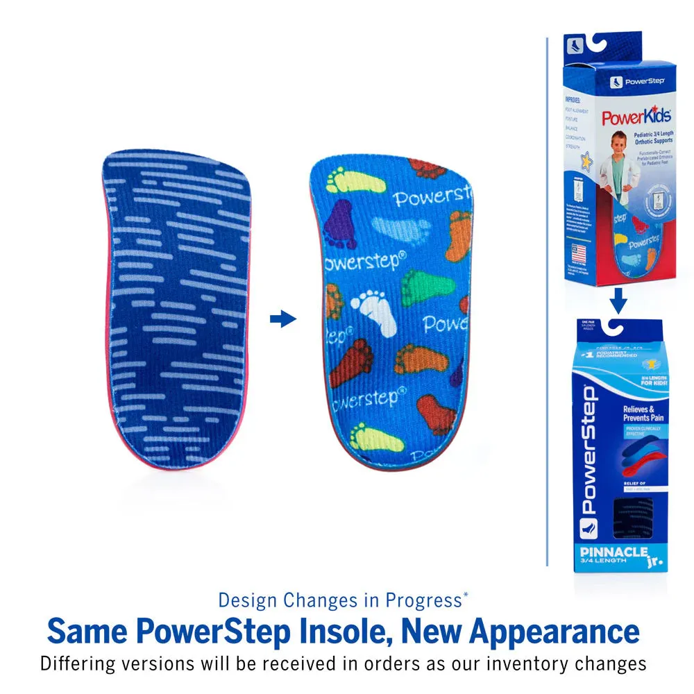 PowerStep Pinnacle Junior 3/4-Length Insoles