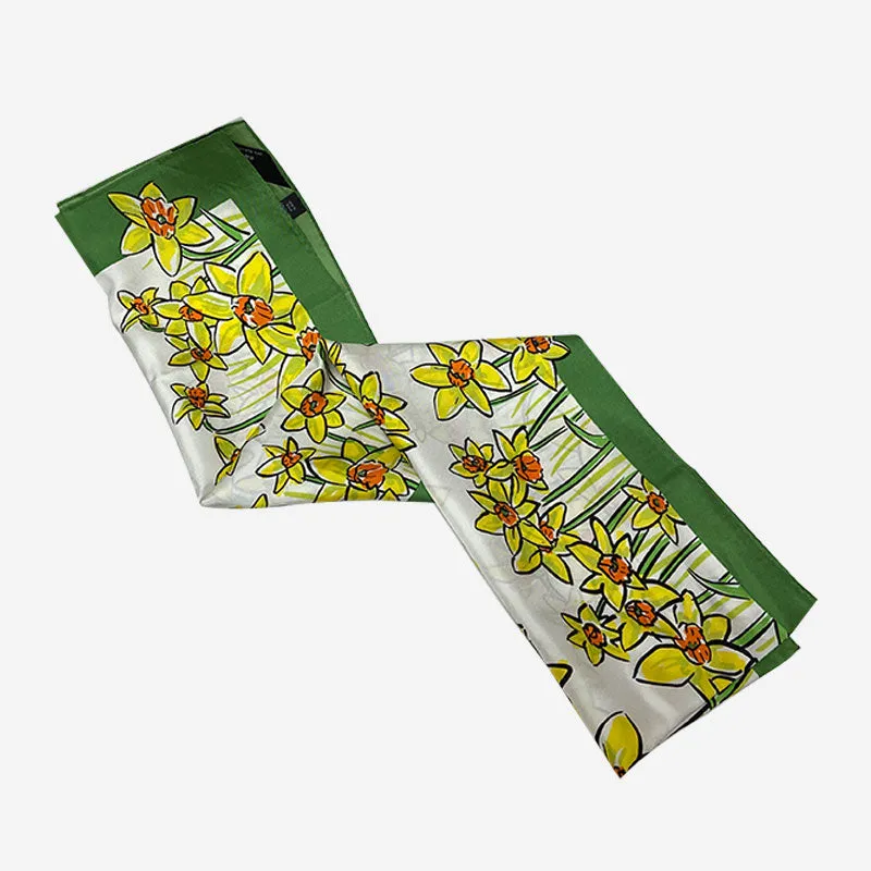 Red Hook Silk Daffodil Scarf