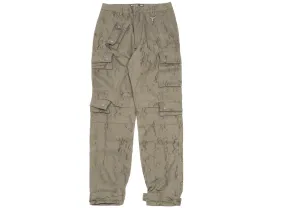 Reese Cooper Cotton Herringbone Cargo Pants in Sage Camo