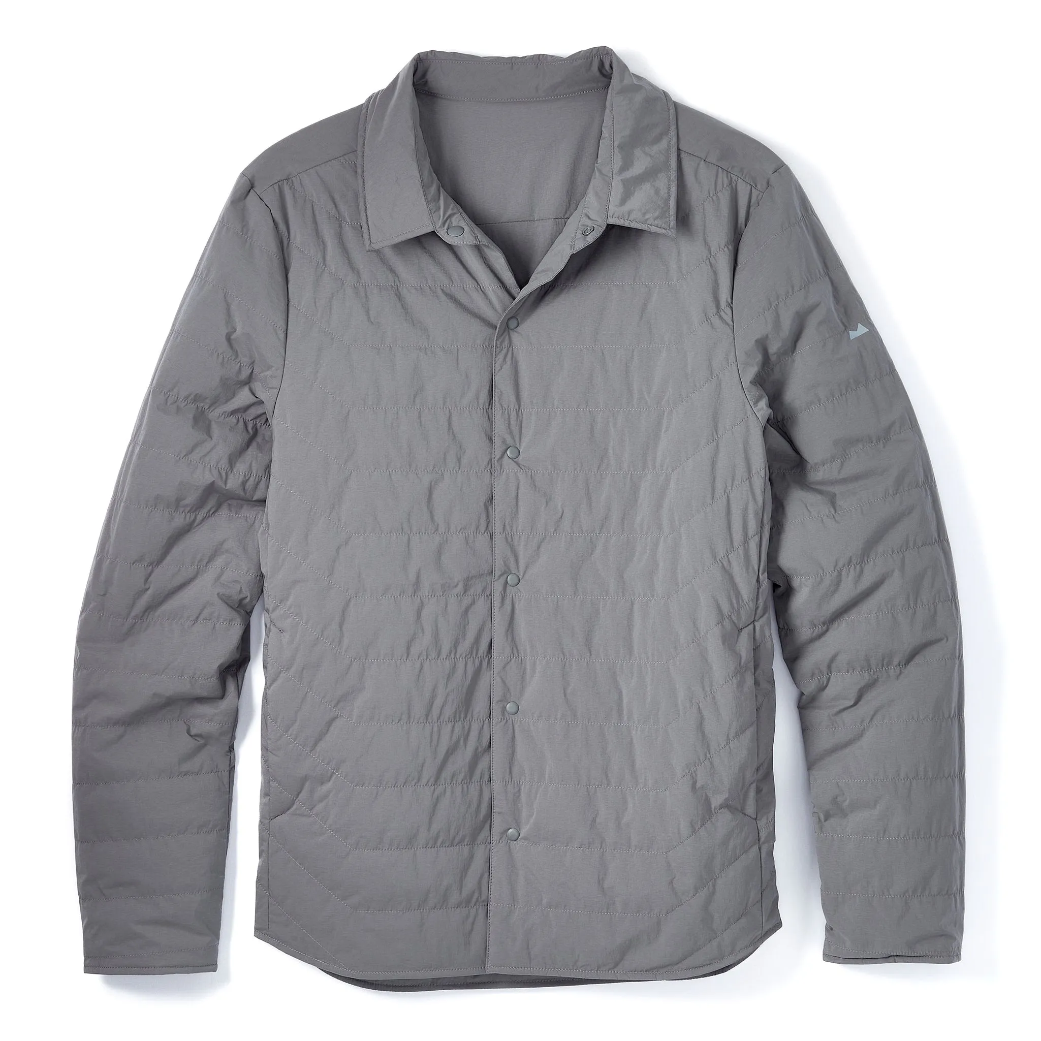 Reversible Insulated Shirt Jacket in Slate