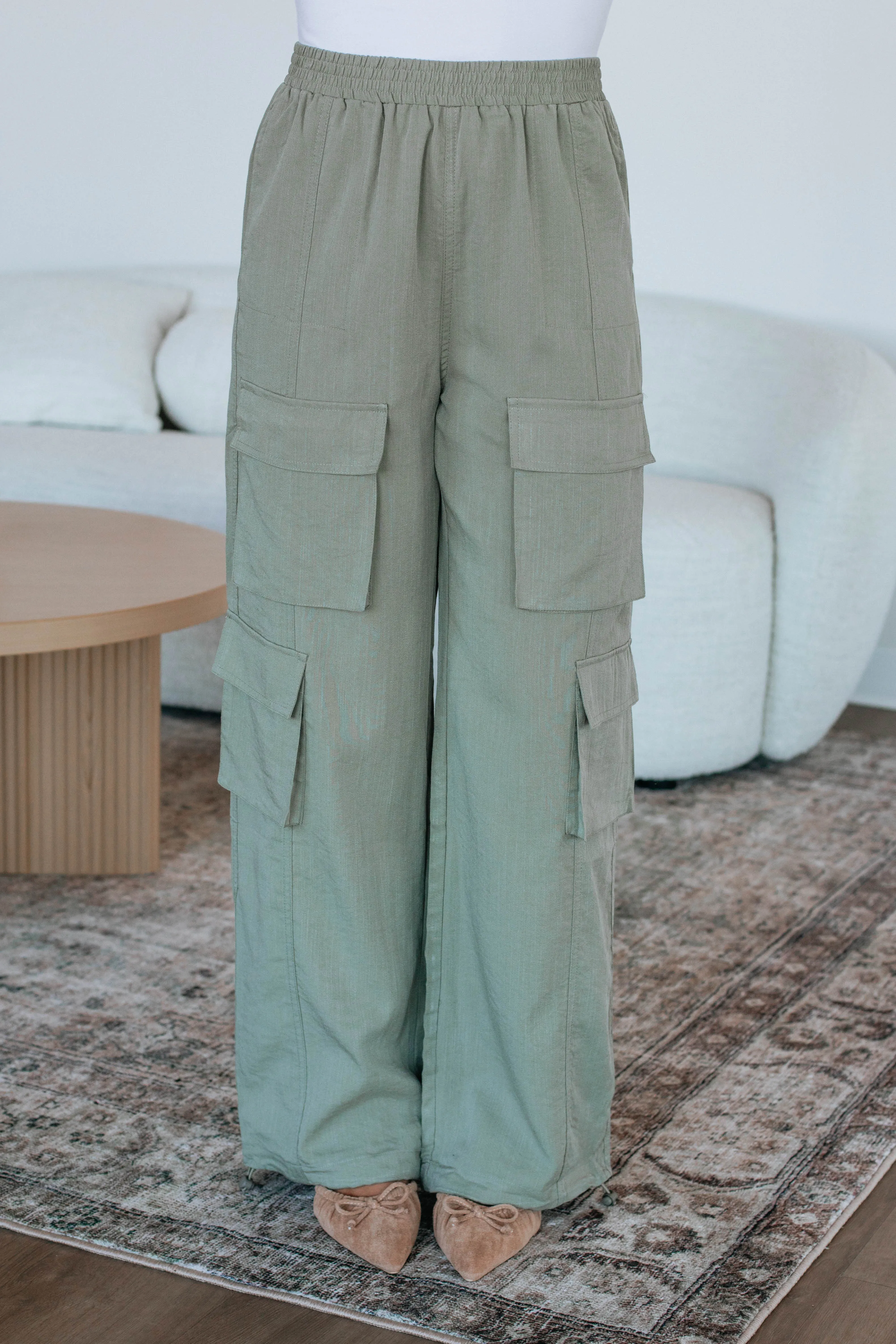 Ronni Cargo Pants - Light Olive