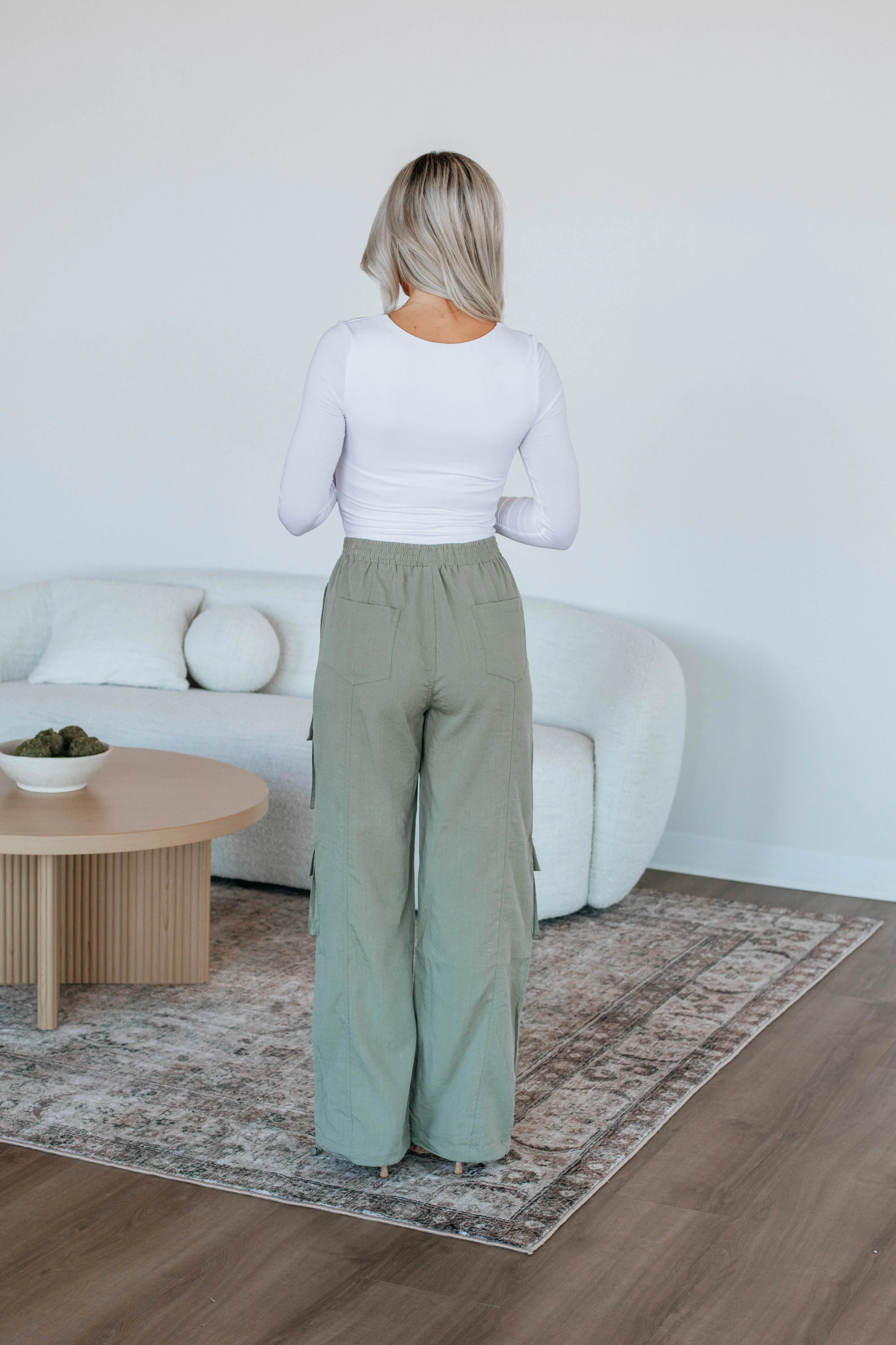 Ronni Cargo Pants - Light Olive