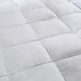 Royal Comfort 1000GSM Luxury Bamboo Fabric Gusset Mattress Pad Topper Cover King White