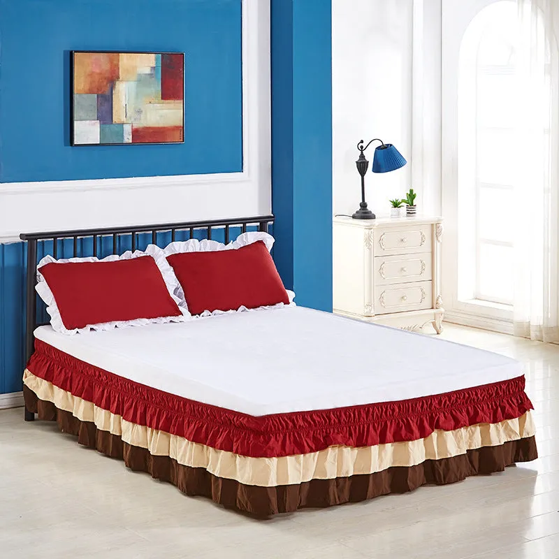 Ruffle Elastic Bed Skirt