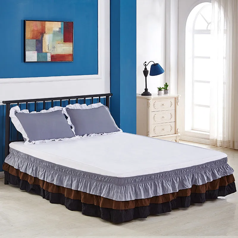 Ruffle Elastic Bed Skirt