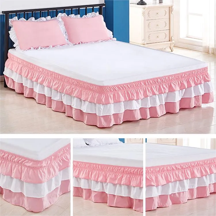 Ruffle Elastic Bed Skirt