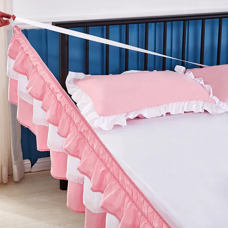 Ruffle Elastic Bed Skirt