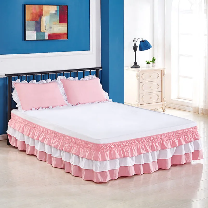 Ruffle Elastic Bed Skirt