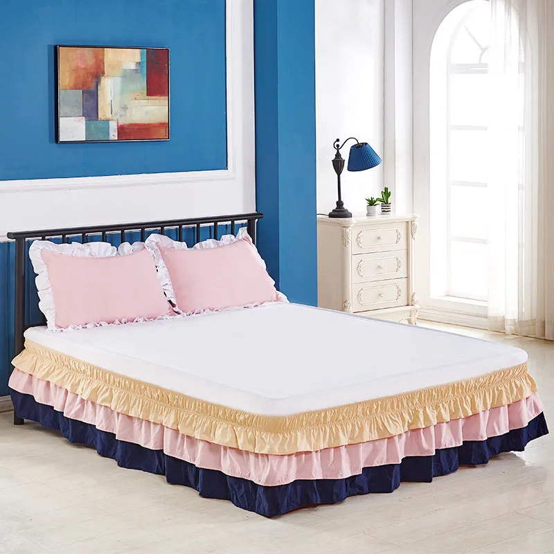 Ruffle Elastic Bed Skirt