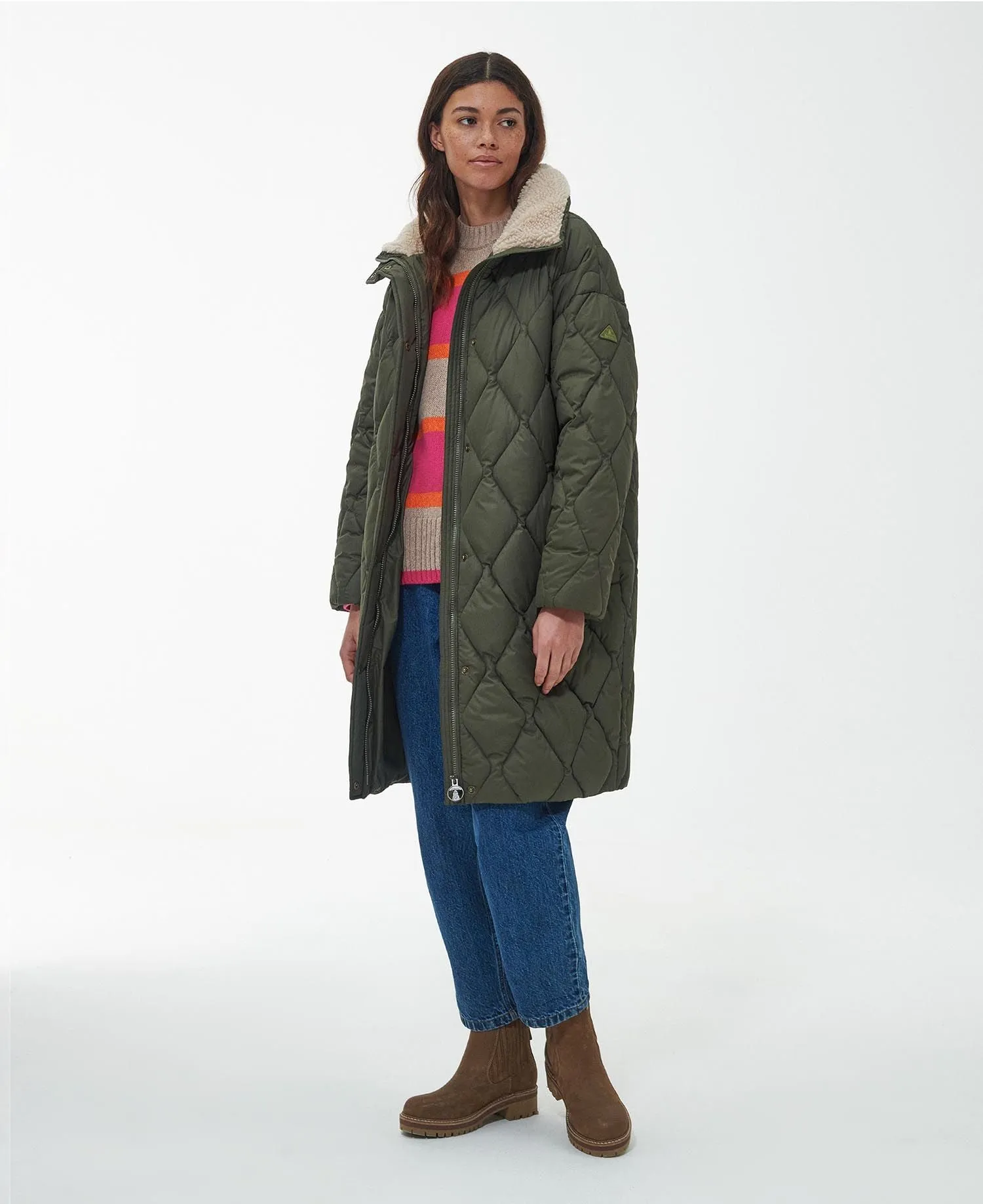 Samphire Quilted Jacket - Deep Olive