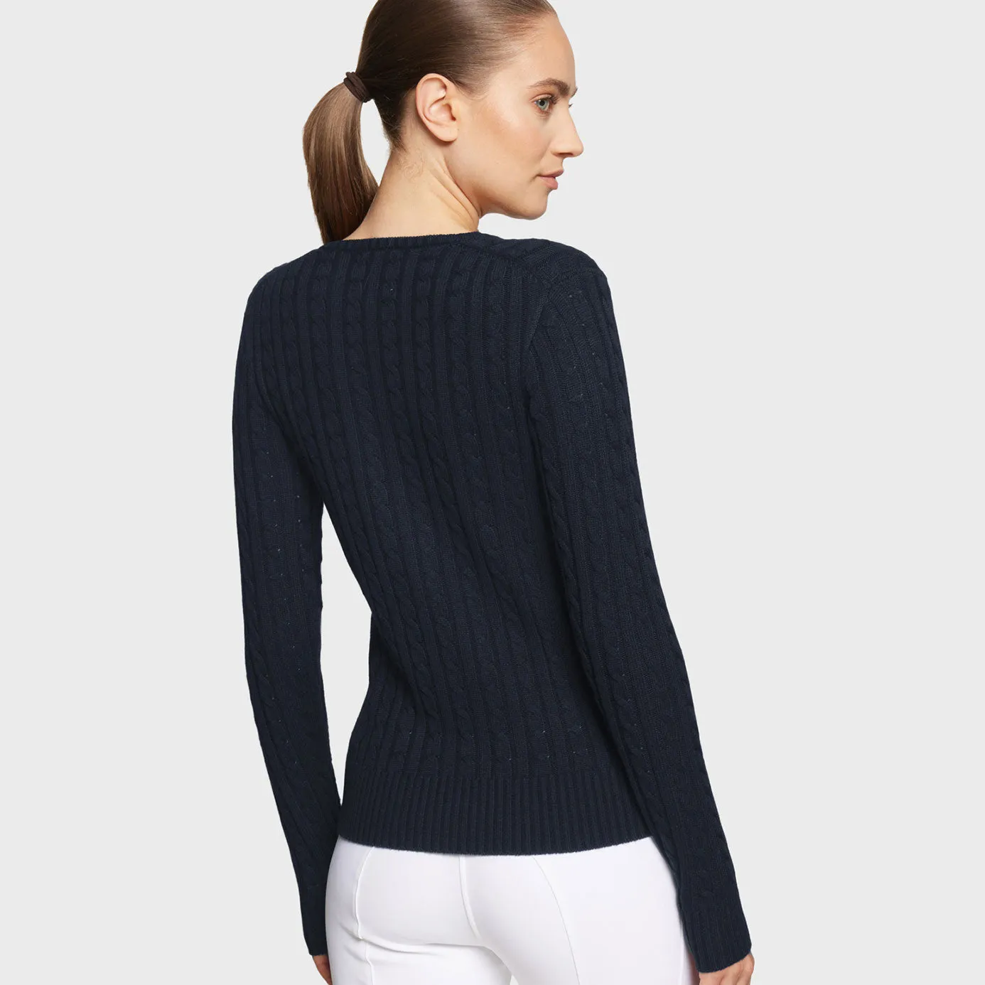 Samshield Lisa Winter V-Neck Sweater - Navy/Silver