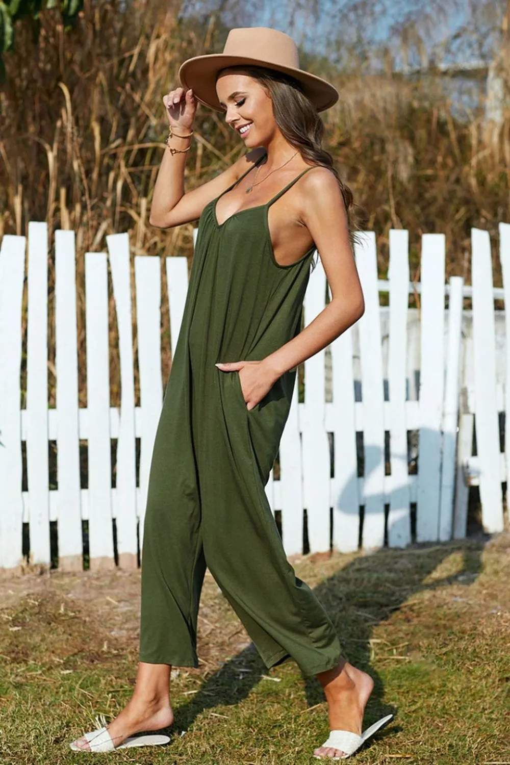 Sling Wide-Leg Jumpsuit