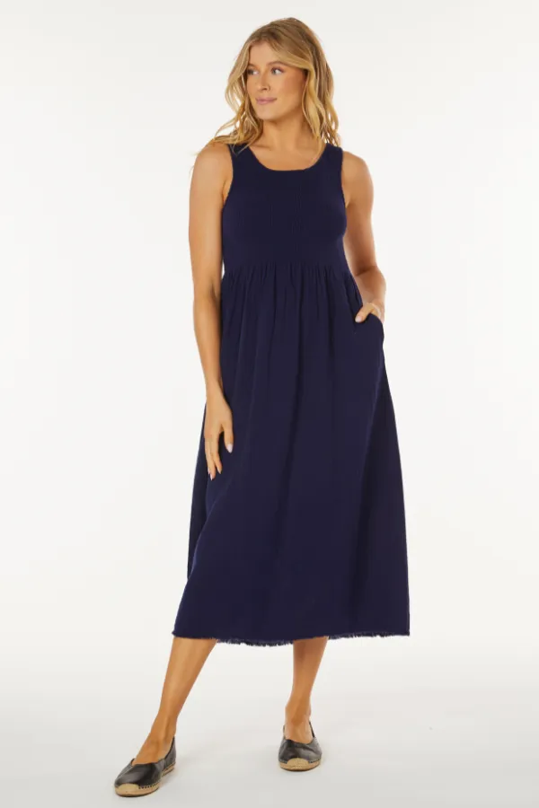 Smocked Tank Midi Dress