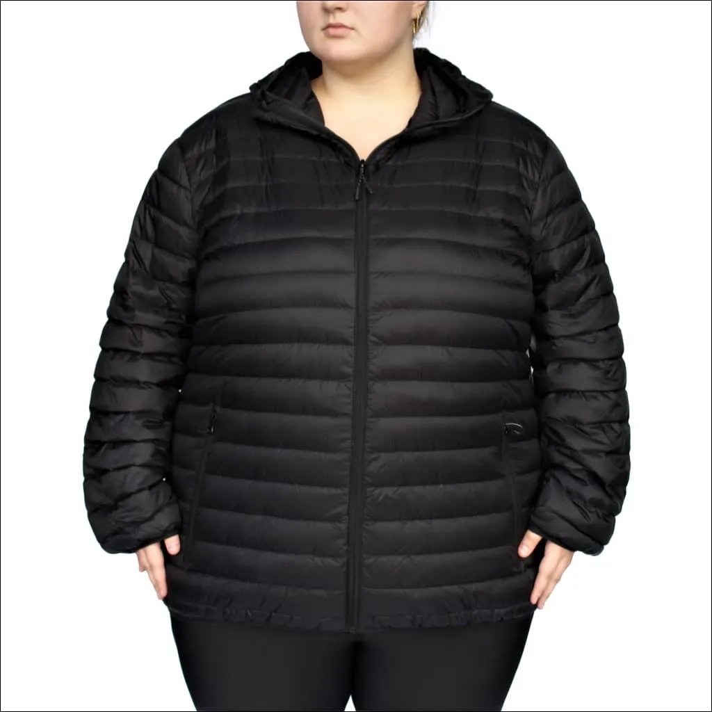 Snow Country Outerwear Women’s 1X-6X Plus Extended Size Packable Down Jacket Hooded Coat