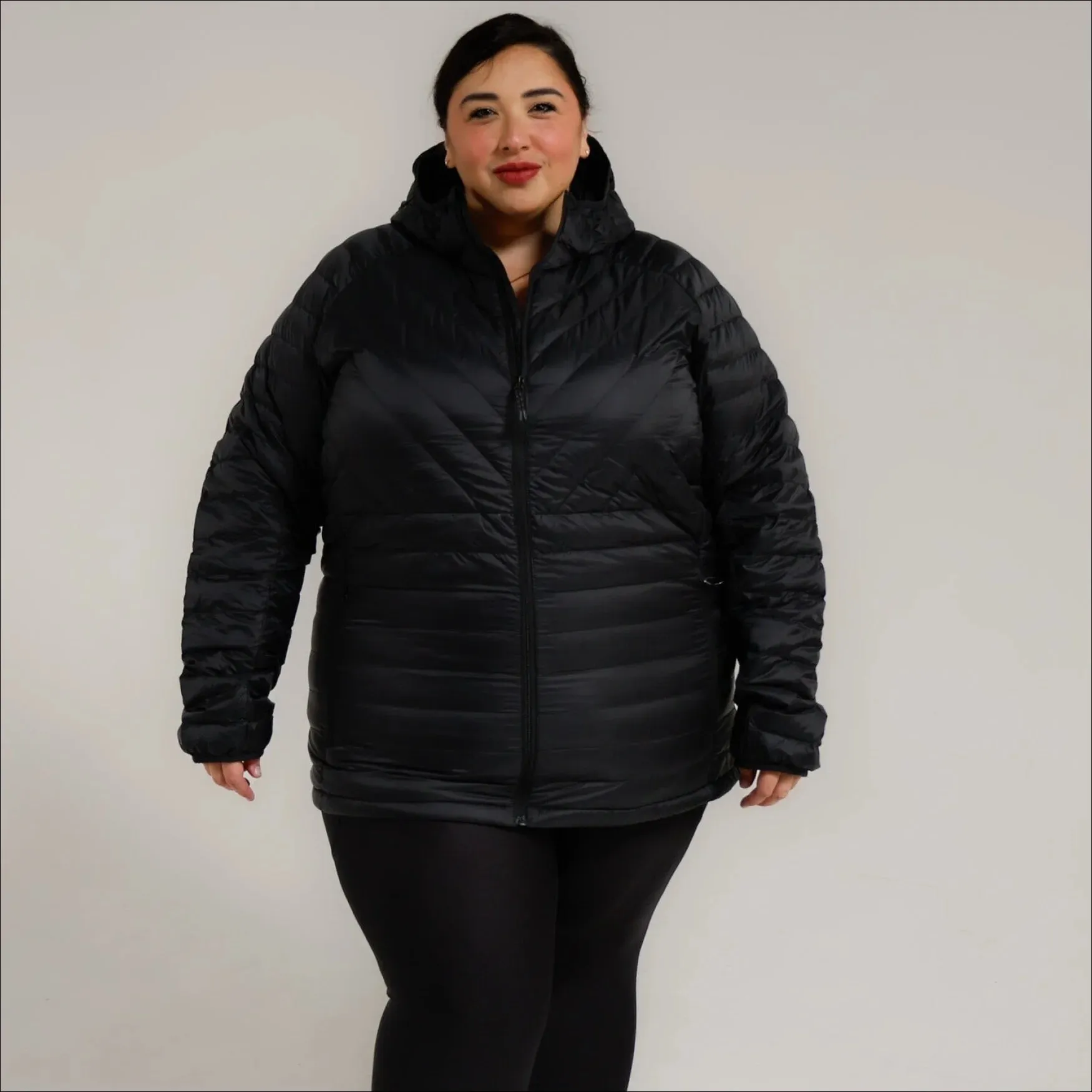 Snow Country Outerwear Women’s 1X-6X Plus Extended Size Packable Down Jacket Hooded Coat