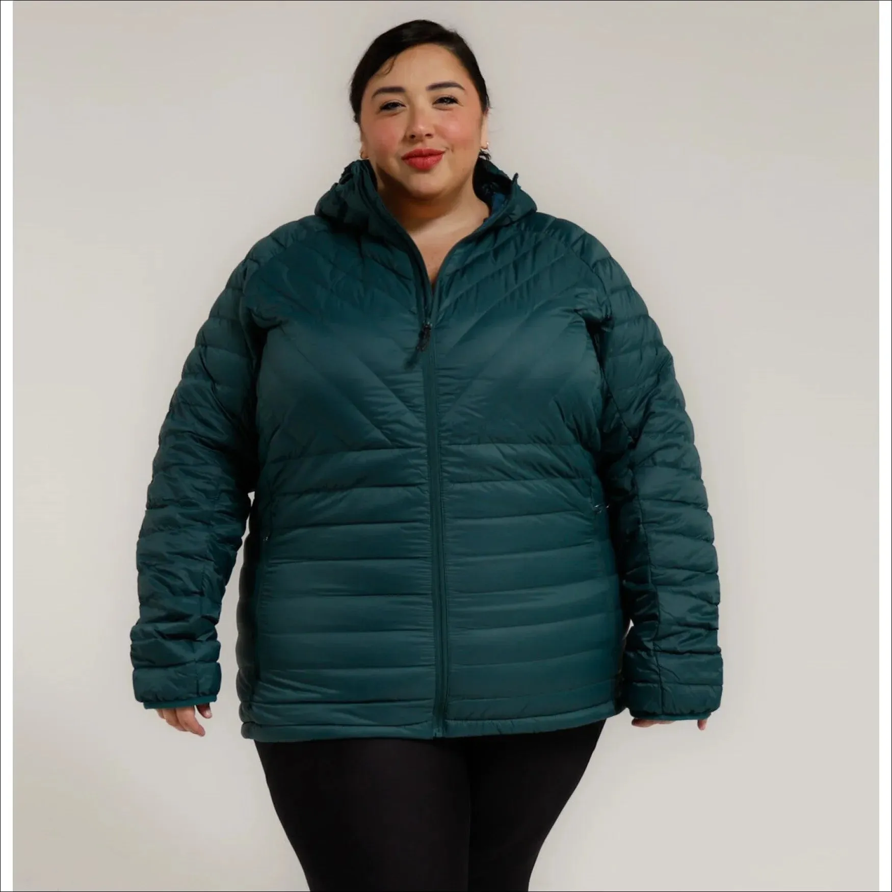 Snow Country Outerwear Women’s 1X-6X Plus Extended Size Packable Down Jacket Hooded Coat