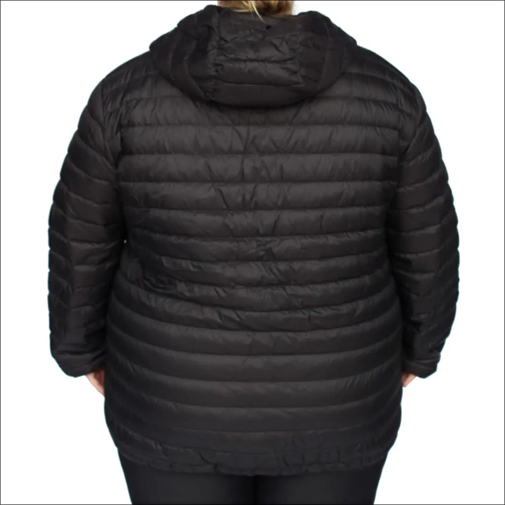 Snow Country Outerwear Women’s 1X-6X Plus Extended Size Packable Down Jacket Hooded Coat