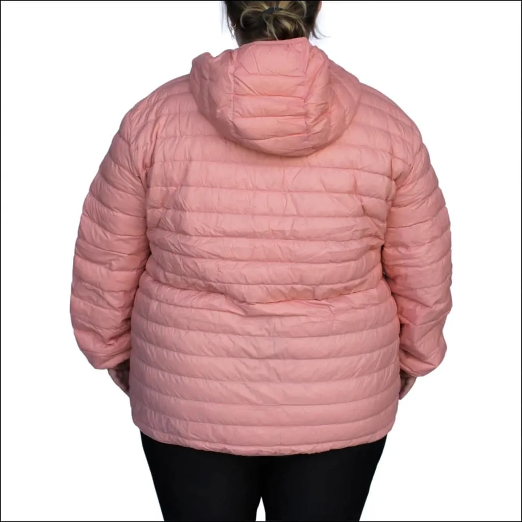 Snow Country Outerwear Women’s 1X-6X Plus Extended Size Packable Down Jacket Hooded Coat