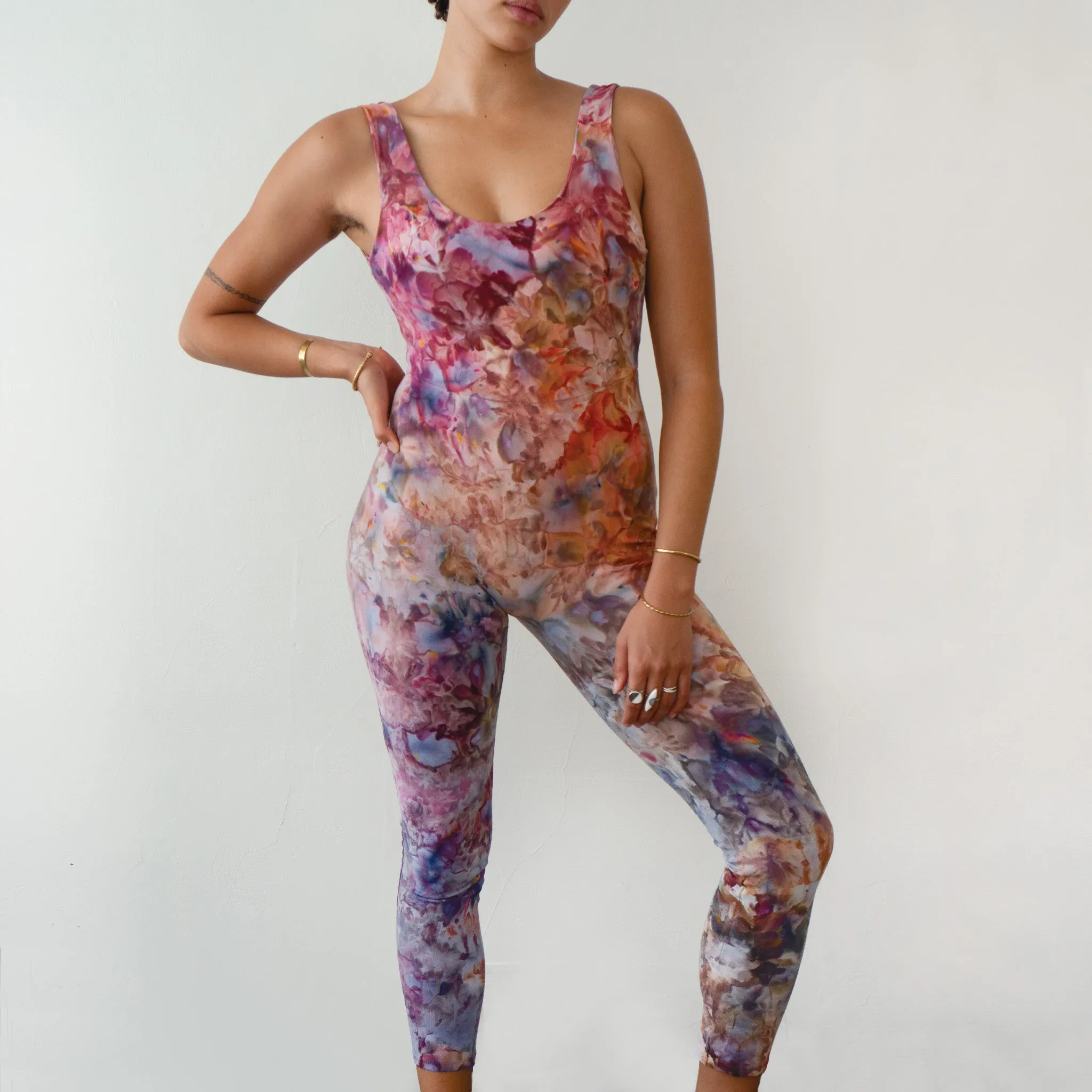 Soleil Catsuit  || Ice Dye || Ocean Jasper