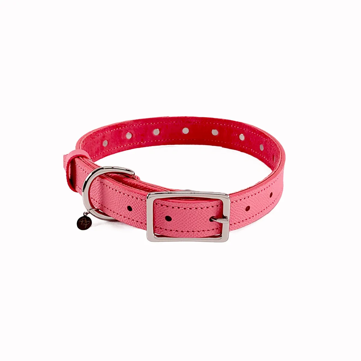 Spring Rhinestone Leather Dog Collar Strawberry Ice